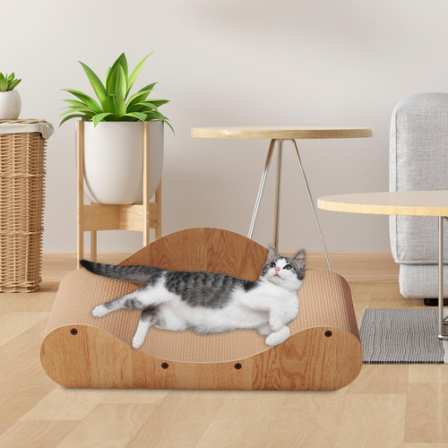 Rascador Para Gatos, Cama Para Rascar De Cartón, 70x29x21cm