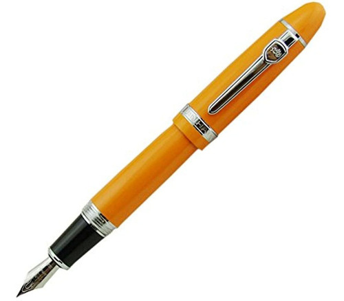 Lanxivi Jinhao 159 Pluma Estilografica Color Naranja Adorno 