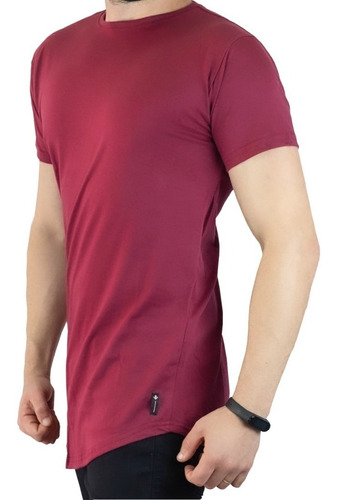 Kit 5 Camisetas Longline Masculina Oversized Varias Cores