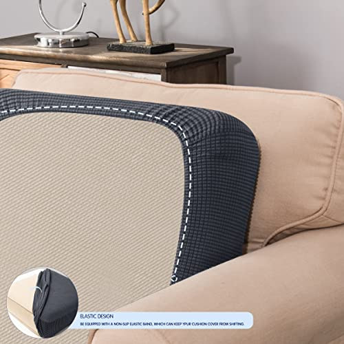 Funda Cojín Elástica Suave Para Sofá, Elastano, Gris, Chico