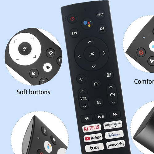 Control Remoto Compatible Con Pantalla Hisense Tv Erf3b90h Azul