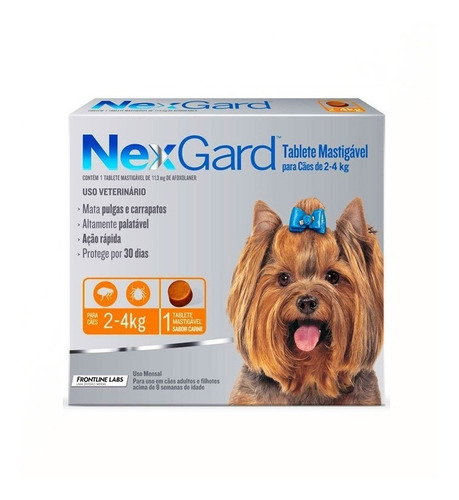 Nexgard Perros 2 A 4kg Masticable Pulgas Garrapatas 