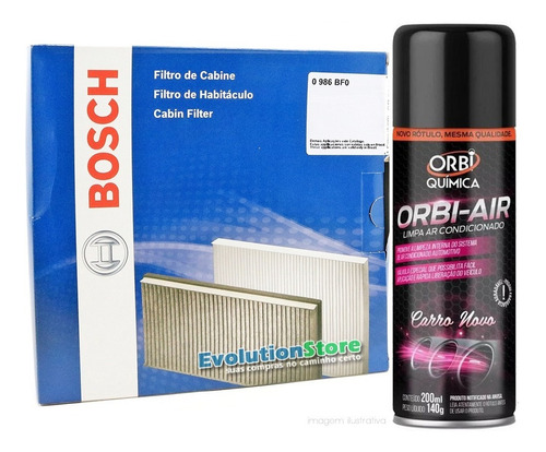 Filtro Cabine Ar Condicionado Duster Logan Sandero + Spray Higienizador