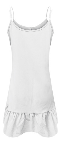 Mujer Casual, Verano, Color Sólido, Cuello En V, Volantes,