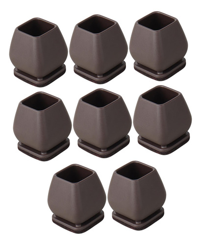 2 X 8 Piezas Fundas Para Patas De Silla Tapas Cuadrado 20 A