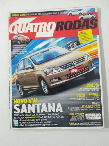 Revista Quatro Rodas Número 640, Novo Santana, Civic Re320