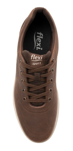 Imagen 7 de 8 de Calzado Tenis Caballero Flexi 401206 Moka Casual Sport