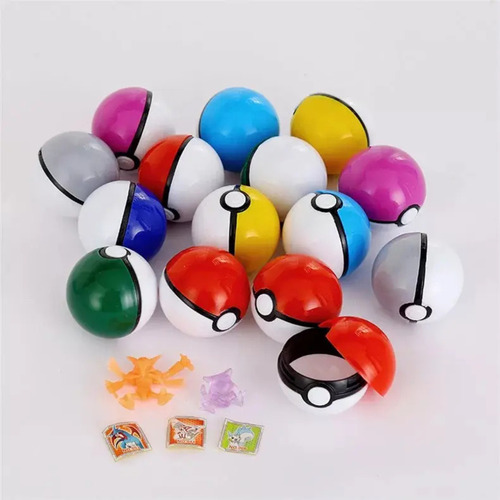 25 Pokebolas De 4.5 Cm Para Juegos Y Decoración Anime Cumple