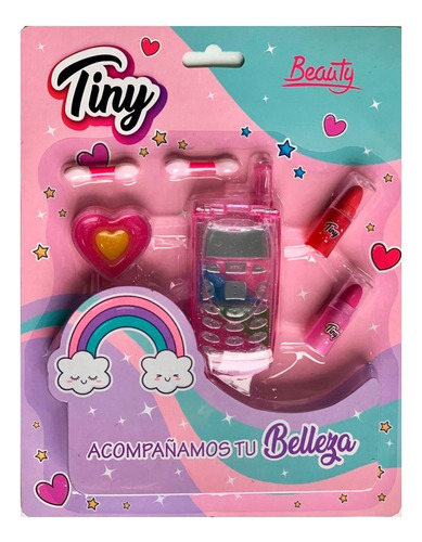 Tiny Maquillaje En Blister Celular Sombras Y Labiales 3230