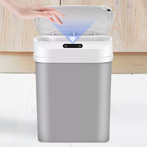 Papelera Con Apertura Automática Sensor, Batería Recargable