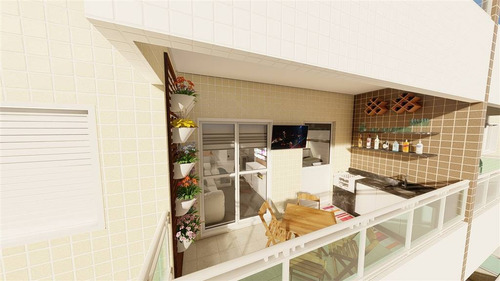 Imagem 14 de 22 de Apartamento, 1 Dorms Com 55.59 M² - Caiçara - Praia Grande - Ref.: Cg103 - Cg103
