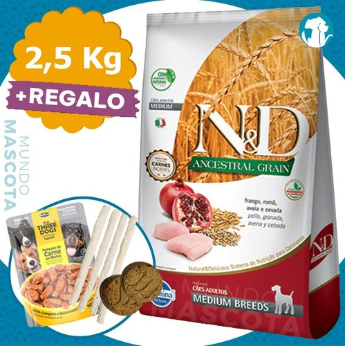 Farmina Nyd Ancestral Grain Perro Adulto Raza Mediana 2,5 Kg
