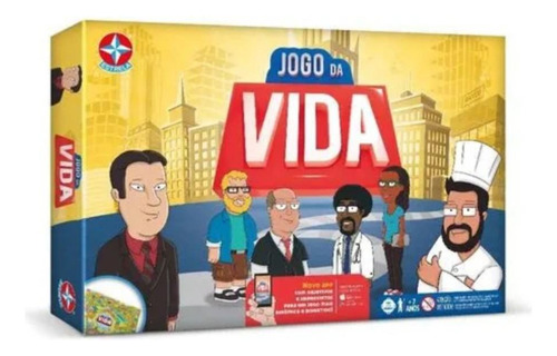 Jogo Da Vida Divertido Com Aplicativo Estrela