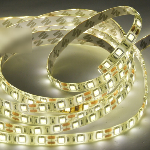 Imagen 2 de 6 de Cinta Led Calida 5050 Ext. X 5mts14,5w Led De Alto Brillo.