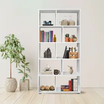 Comprar Biblioteca 5 Estantes 90 Cm Cubo Moderna Escalera Moderna @