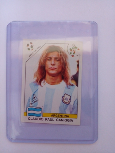 Estampa Panini Original De Caniggia Mundial Italia 1990