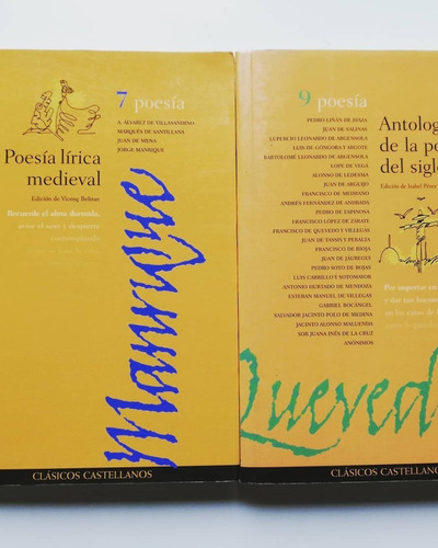 Pack Clásicos Castellanos Poesía Lírica Medieval Y Sigloxvii