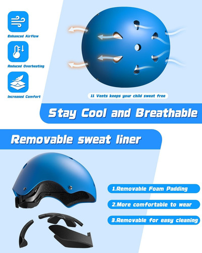 Juego Rodilleras Y Coderas For Casco Bicicleta Y Patineta