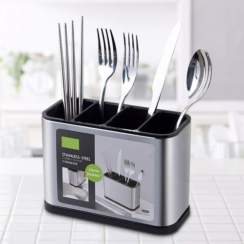 Portacubiertos De Cocina, Soporte Para Cubiertos De Acero