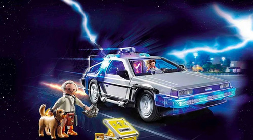 Playmobil, Back To The Future. Delorean, Marty,doc, Einstein