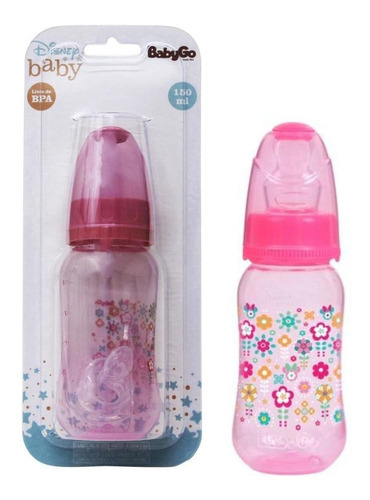 Mamadeira 150ml Orto Sil C Minnie Baby Baby Go Flor 1096