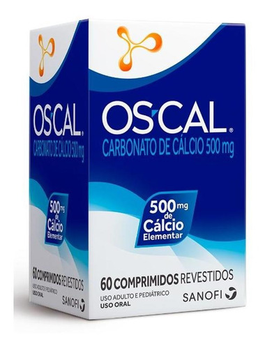 Cálcio 500mg Oscal 60 Comprimidos