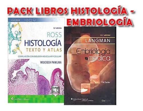 Pack Ross Histologia Y Lagman Embriologia Medica Nuevos