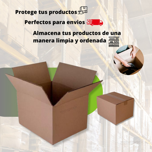 15 Cajas De Carton Corrugado Para Empaque 30x25x20cms Mp4120