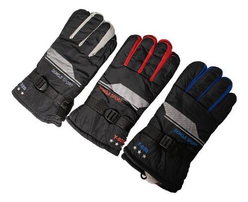 Guantes Deportivos Moto Donji Sport Impermeable Invierno Talle Unico