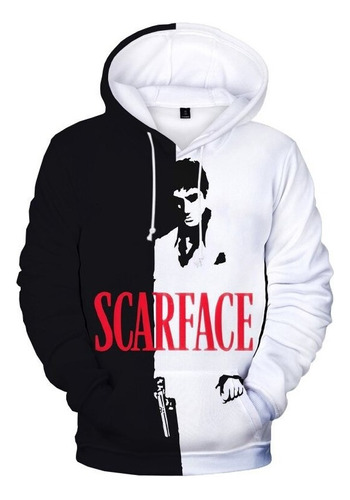 Sudadera Con Capucha Con Estampado 3d De La Película Scarfac