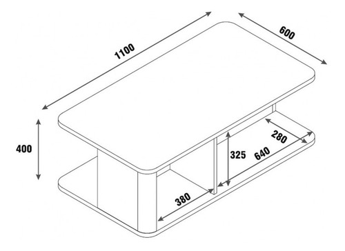 Imagen 6 de 9 de Mesa De Centro Moderna Poliuretano Alto Brillo Ref Prestigio