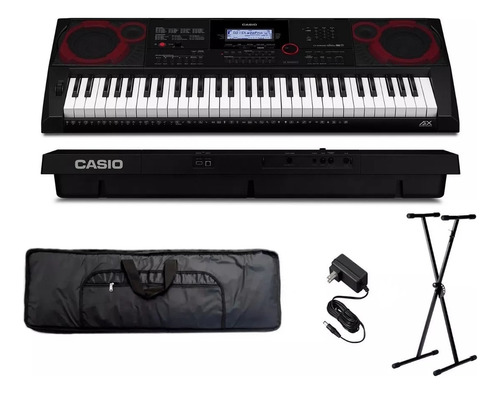 Teclado Casio Ct-x3000 Sensitivo Funda Soporte Cuo