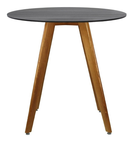 Mesa De Centro Mundo In Frankfurt 80cm Comedor Restaurante Color Negro