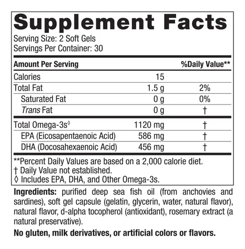 Suplemento Nordic Naturals Ultimate Omega 2x Mini 60 Soft Ge
