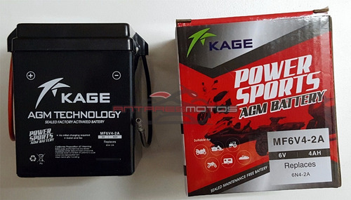 Imagen 3 de 3 de Bateria Suzuki Ax 100 6v Completa Gel Activada Antares Full!