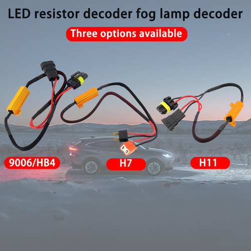 Kit Resistor Led H7 Besulen 50w 6ohm Anti Flicker 2pcs