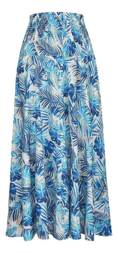 Faldas Moda Casual Cintura Alta Flora Estampado Mujer