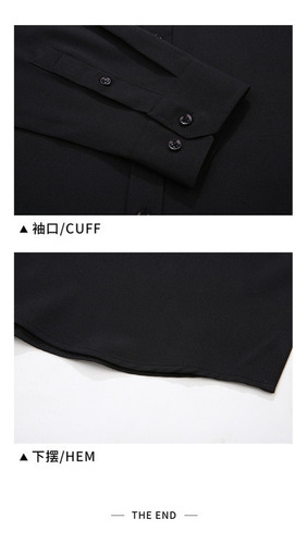 Camisa Elástica Manga Larga Para Hombre Talla Grande