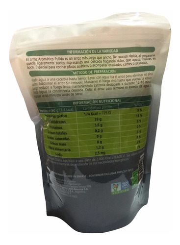 Arroz Arómatico Orgánico X 500 G - S/tacc - Pampas Rice X 3