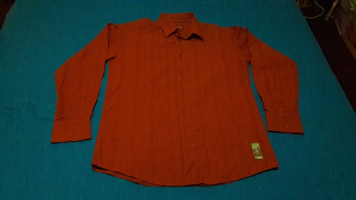 Camisa De Manga Larga Terracota At Company Armand Thiery L