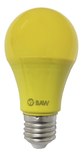 Imagen 1 de 1 de Lampara Led 10,5w E27 Anti Insecto Amarilla Baw
