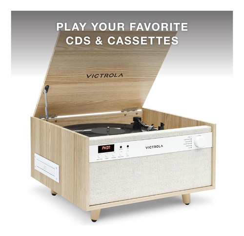 Leitor De Vinil E Centro De Música Victrola Century 6 Em 1 -