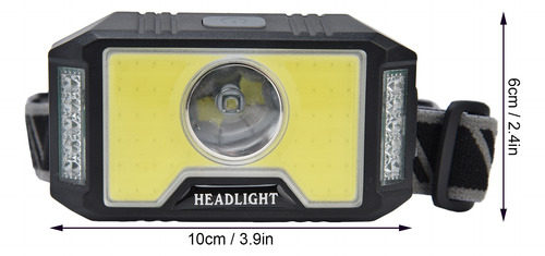 Cabezal Led Cob Con Múltiples Modos De Carga Usb
