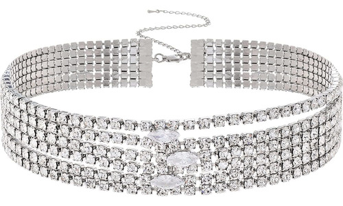 Babeyond Gargantilla Para Mujer, Collar De Cadena De Cristal