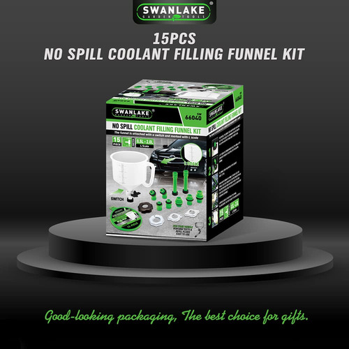 Swanlake No-spill Coolant Funnel Kit,spill Proof Radiator Fu