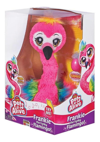 Pelúcia Frankie O Flamingo Dançante Candide Zuru Pets Alive