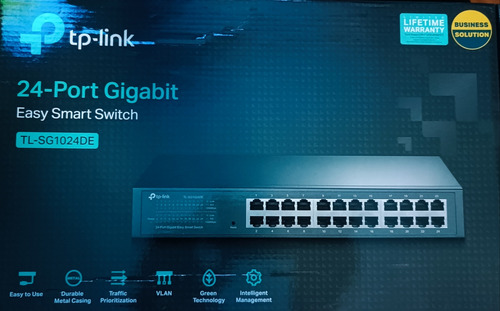 Switch Tp-link 24 Puertos Gigabit 10/100/1000mbps Tl-sg1024s