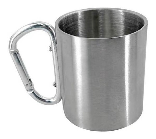 Vaso Portátil Con Mosquetón Vaso Acero Inoxidable Camping 