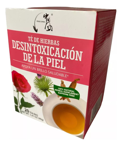 Te Hierbas Desintoxicante De La Piel Te De Rosa 20 Saquitos