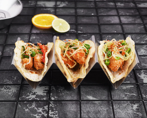 Paquete De 4 Soportes For Tacos - Bandeja Con Soporte
